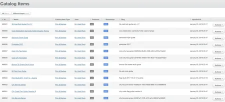 Catalog Item Management