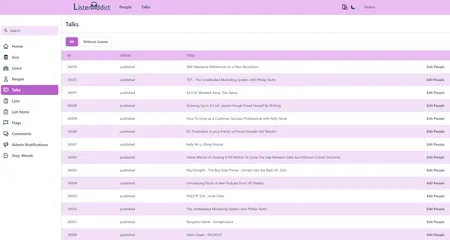 Admin Talk Management