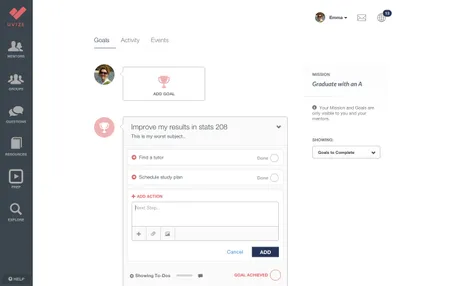 Missions, Goals, and Actions